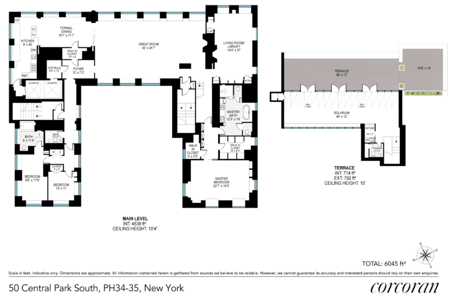 Punting a Penthouse – £39.7 million ($49 million) for Andrew Barron Worden owned Penthouse 34/35, 50 Central Park South, New York, NY 10019, United States of America through Christie’s International Real Estate. Reduced from £77 million ($95 million) through Halstead Property; it’s currently home to an Argentine tango dancer whom moonlights as a financier.