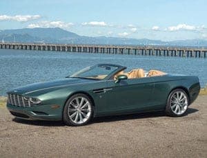 One for one hundred – 2013 Aston Martin Centennial DB9 Spyder concept by Zagato – Designed by Norihiko Harada for Aston Martin collector Peter Read – For sale at RM Auctions, Monterey sale, 15th August 2015 with a guide of £246,000 – £290,000 ($380,000 – $450,000, €346,000 – €410,000)