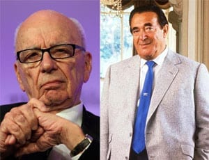 Rupert Murdoch and Robert Maxwell 1st February