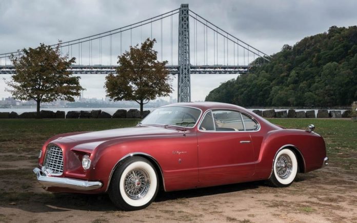 An Idea Car – 1952 Chrysler D’Elegance by Ghia – To be sold by RM Sotheby’s at their ‘Icons’ sale in New York on 6th December 2017 with an estimate of £682,000 to £834,000 ($900,000 to $1.1 million, €771,000 to €943,000 or درهم3.3 million to درهم4 million)
