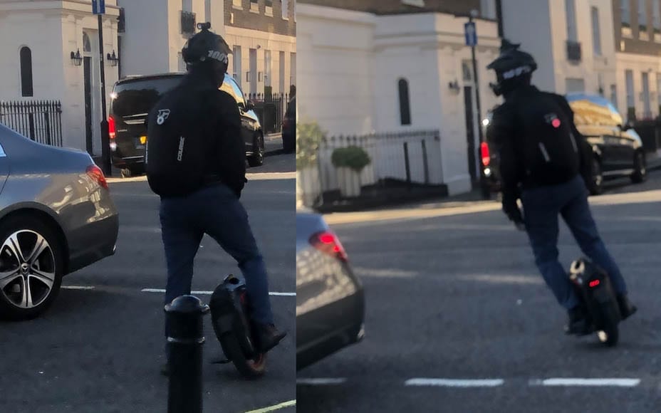 NAME & SHAME – A Wheel Pest – Dangerous single wheeled contraption spotted in Belgravia; like electric scooters it is illegal and should be banished from our streets.