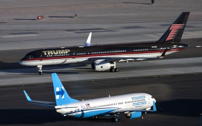 Beating Brashness – Hillary Clinton usurps Donald Trump in her use of a comparably modest campaign plane