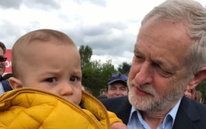 Another Corbyn Calamity – Jeremy Corbyn scares child in Harlow, Essex – Thursday 27th April 2017 – Chloe Pullara @educatedmole