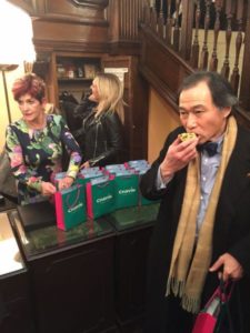 Awarding a Pun – Party crasher David Pun remerges like a rat – Rat-like party crasher David Pun puts in an appearance at the ‘Mayfair Times’ Awards at Claridge’s.