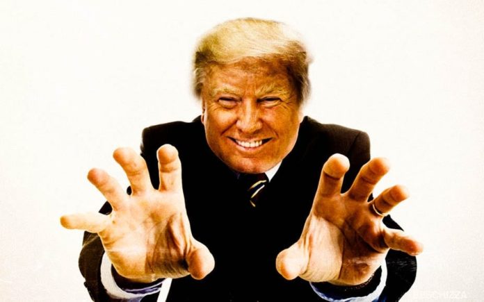 Donald Trump grabbing