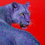 Galerie-Dumonteils-Leopard-on-Red-by-Helmut-Koller-1