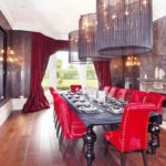 Good-taste-was-thrown-out-of-the-window-in-the-colour-scheme-for-this-dining-room