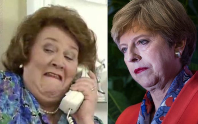 Theresa Bucket – Theresa May has morphed into Hyacinth Bucket