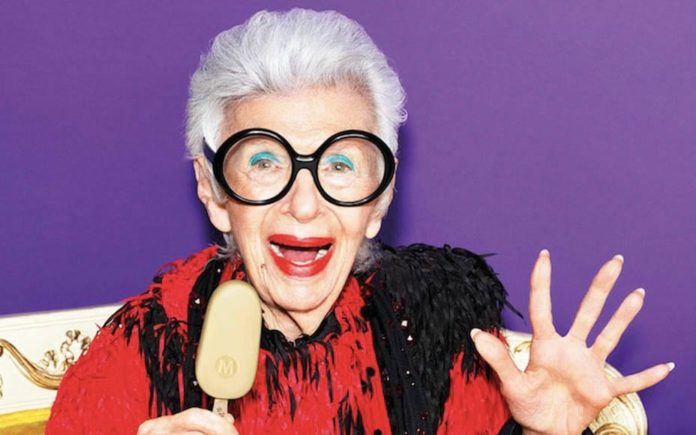 Ice Cream Iris – Iris Apfel becomes an ambassador for Magnum – Nonagenarian Iris Apfel yet again proves herself to be a truly brilliant gem; we should all heed her life and enjoy life to the full.