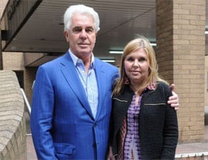 May he get the Max - Convicted and now jailed paedophile Max Clifford with his daughter Louise Clifford in 2014