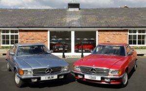 One for Mum and One for Dad – A pair of Mercedes-Benz cars for parents – 1 MUM and 1 DAD personalised numberplates – William Loughran – 1985 Mercedes-Benz 380SL and 1988 Mercedes-Benz 420SL