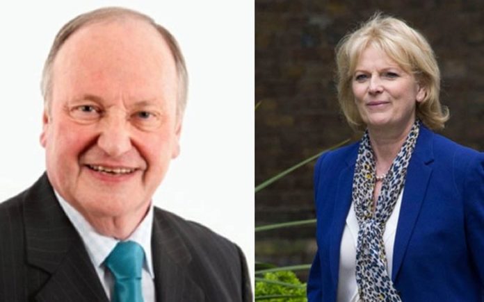 Philip Fowles and Anna Soubry