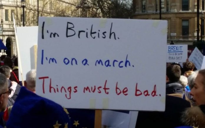 Picture of the Week – Protesting British Style – Amusing signs from the Unite for Europe march