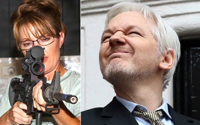 Unlikely Bedfellows – Sarah Palin apologises to Julian Assange – Sarah Palin’s attempt to gain the support of Julian Assange shows that conventional politics have been consigned to history – January 2017
