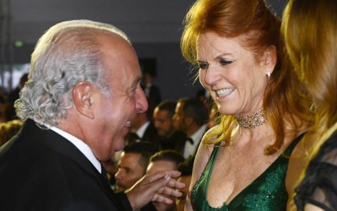 Shifty & Shiftier – ‘Sir Shifty’ Philip Green & Sarah, Duchess of York – In posing for pictures with ‘Sir Shifty’ Philip Green in Cannes, Sarah, Duchess of York showed herself to be nothing but shameless.