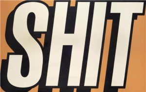 Expensive Shit – Painting by Sarah Morris to be auctioned – ‘SHIT’ to be sold at Christie’s in South Kensington, London on 19th July 2017; it comes at quite a price and is by artist Sarah Morris. Estimate of £2,000 to £4,000 ($2,590 to $5,180, €2,260 to €4,520 or درهم9,470 to درهم18,940)