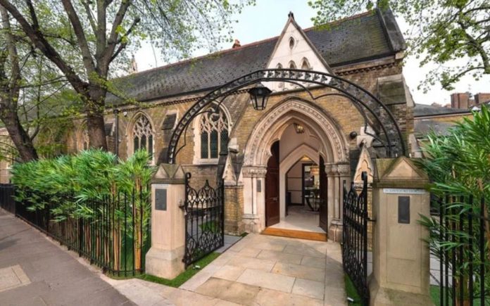 A Hell of a House – Section of Knightsbridge church conversion for sale for 5,000% more than it sold for in 1998 or 450% more than it fetched in 2003 – St Saviour’s House, Walton Street, Knightsbridge, London, SW3 1SA for sale for £55 million ($73 million, €66 million or درهم269 million) through Knight Frank.