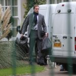 Picture by Mark Richards: Police arrest PR guru, Max Clifford.