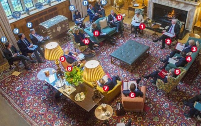 Picture of the Week – A Frosty Cabinet – Theresa May at Chequers – Image of Theresa May’s ‘Brexit war cabinet’ at Chequers illustrates how divided her government truly is. #MakeFebruaryTheEndOfMay