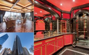 Trump Gold – Gaudy apartment #47BC, Trump International Hotel and Tower, One Central Park West, 15 Columbus Circle, Upper West Side, New York, NY 10023 – £27.6 million ($34.5 million, €32.4 million or درهم126.7 million) through Knight Frank – Reduced from £32 million ($40 million, €37.6 million or درهم146.9 million)