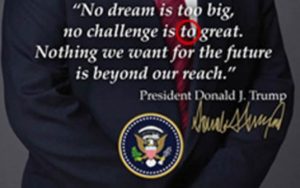 Too To Trump – Donald Trump inauguration poster with typographical error