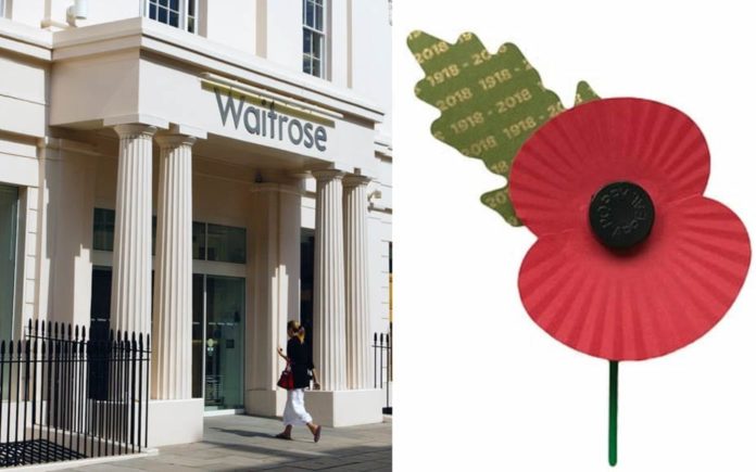 Waitrose Wake-Up – Waitrose Belgravia cave in and start selling poppies – Waitrose Belgravia respond to ‘The Steeple Times’s’ expose of their not selling Royal British Legion poppies and allow them into their store.