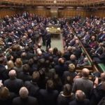 A video grab image shows MPs voting on gay marriage legislation, in the House of Commons, London