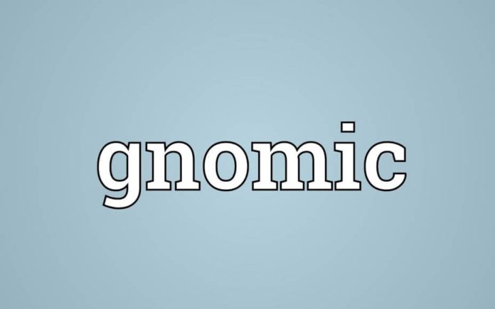 Word of the Week – Our word of the week just had to be… Gnomic