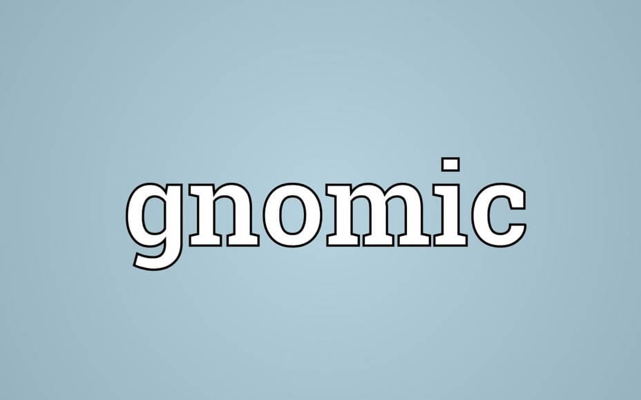 Word of the Week – Our word of the week just had to be… Gnomic