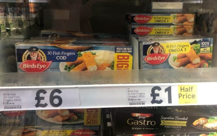 Picture of the Week – A Fish Finger F**k Up – As coronavirus panic buying hits supermarkets, Tesco show they’ve lost the plot when it comes to pricing Birds Eye fish fingers.