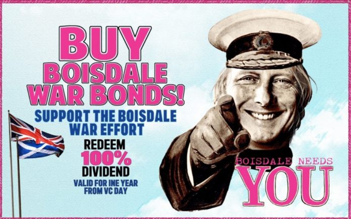 Churchillian Boisdale – Restaurant launches ‘Victory Over CV19’ bonds – Boisdale prepares for celebration of ‘Victory Over CV19’ with the launch of fourteen ‘war bonds’ to be redeemed when gastronomes can again gather.