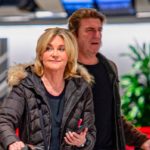 Angry Anth’ – Anthea Turner swings into action to resolve a row with her magic mushroom loving fiancé Mark Armstrong at Heathrow Airport.