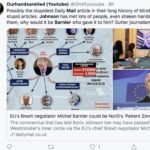 A Double Fail – Mail on Sunday blame Barnier for BoJo’s coronavirus – ‘The Mail on Sunday’ went far too far in attempting to blame Michel Barnier for Boris Johnson getting coronavirus and the Chinese for virtually everything else. Sunday 29th March 2020.