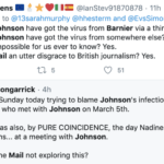 A Double Fail – Mail on Sunday blame Barnier for BoJo’s coronavirus – ‘The Mail on Sunday’ went far too far in attempting to blame Michel Barnier for Boris Johnson getting coronavirus and the Chinese for virtually everything else. Sunday 29th March 2020.