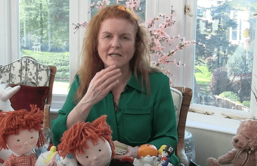 Grubby Story Time With Fergie & Friends – ‘Randy Andy’s’ ex-wife Sarah Ferguson excels (again) in sharing videos of coronavirus bailout money grabber Sir Richard Branson’s son on her not so popular YouTube channel.