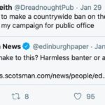 Heroes of the Hour – The owners of The Dreadnought, Edinburgh – Edinburgh pub that has banned men with bare ankles and suggests alcohol free gin to be nothing but overpriced cordial is to be saluted.