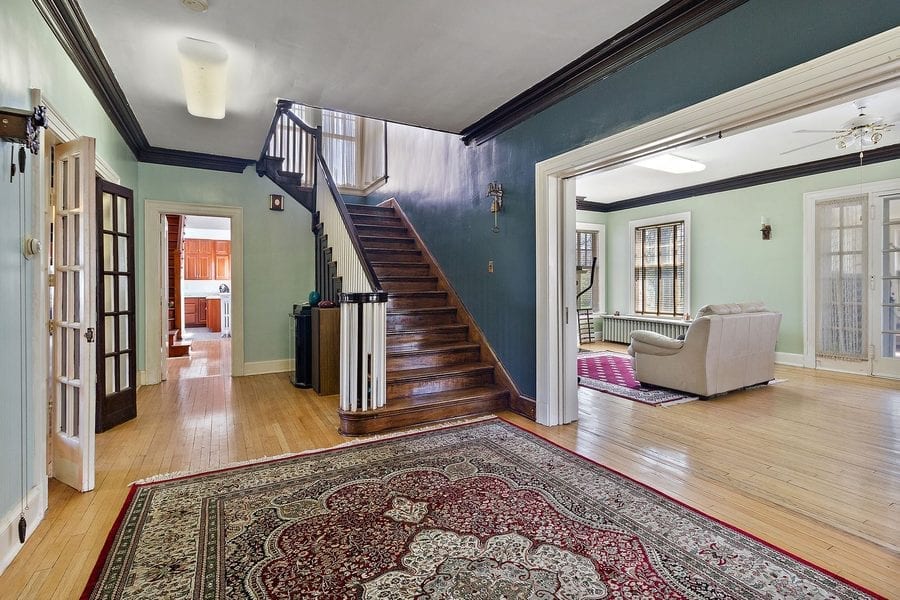 Hooping A Half Price Mansion – £141,000 for 514 South 5th Street, Watseka, Illinois, IL 60970, United States of America through agents Berkshire Hathaway – Vast Edwardian mansion with basketball court in the roof in Watseka, Illinois for sale at half price it listed for in 2016; it’s on for just £20 per square foot.