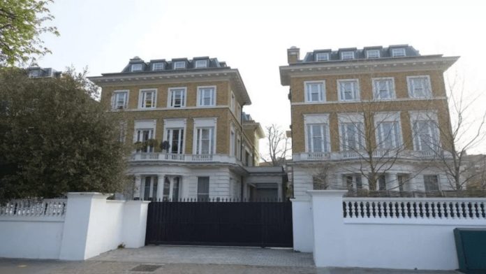 A Pyrotechnic Pad – £50 million for mansion in Boltons Place, The Boltons, London, SW10 – Mansion in controversial compound in The Boltons, SW10 for sale for £50 million; the setting has seen court cases and pyrotechnic parties. Agent: Berkeley Private Capital.