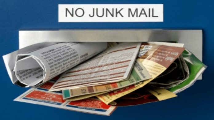 Junk the Junk – Junk mail potentially spreads disease, banish it – Instead of banning people from enjoying themselves, the government should ban a genuine disease spreader: Junk mail.