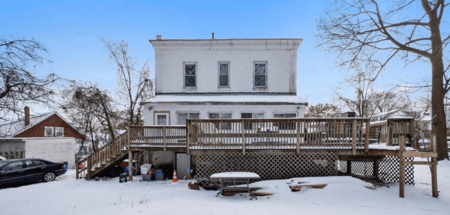 A Christmas Nightmare – 26 Cloverdale Avenue, Upper Darby, Delaware County, Pennsylvania, PA 19082, United States of America – Listed for sale for £221,000 ($300,000, €246,000 or درهم1.1 million), a sum 512% higher than the sale price twenty years prior, through Howard Hanna Real Estate Services in December 2020 – “Mini castle” in Pennsylvania goes on sale for 512% more than it sold for in 2000 in spite of its decoration being nightmare nasty.