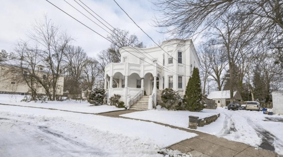 A Christmas Nightmare – 26 Cloverdale Avenue, Upper Darby, Delaware County, Pennsylvania, PA 19082, United States of America – Listed for sale for £221,000 ($300,000, €246,000 or درهم1.1 million), a sum 512% higher than the sale price twenty years prior, through Howard Hanna Real Estate Services in December 2020 – “Mini castle” in Pennsylvania goes on sale for 512% more than it sold for in 2000 in spite of its decoration being nightmare nasty.