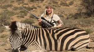 Bear Slaying Barbarian Tries Going Global – Larysa Switlyk website – Larysa Switlyk’s attempt to go global with a new website sharing imagery of her slaying bears and zebras is proof that this woman is nothing but an international menace and monster.