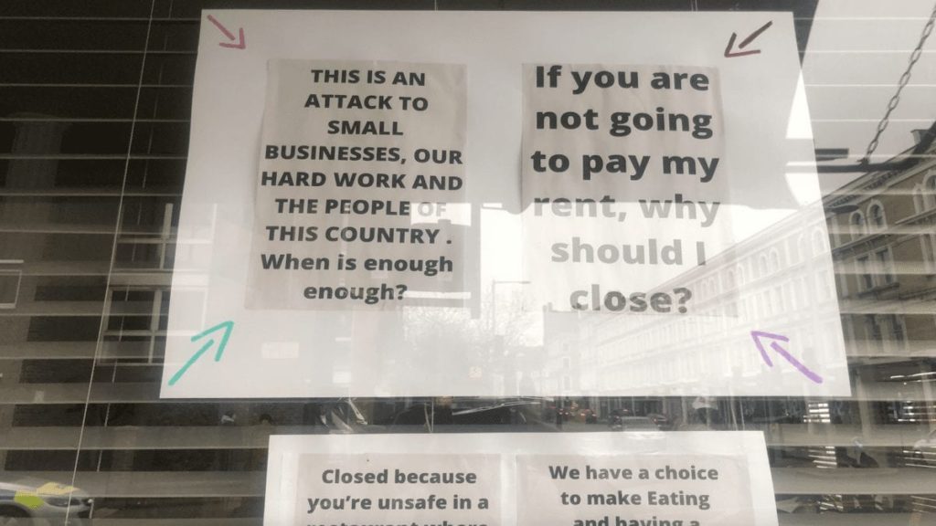 A Chelsea Essential – The Chelsea Corner protests against Lockup 3.0 – Management of Fulham Road Italian The Chelsea Corner share their anger at the British government with protest posters against Lockup 3.0 and restaurants being branded “non-essential.” The Cheslea Corner, 451 Fulham Road, London, SW10 9UZ.