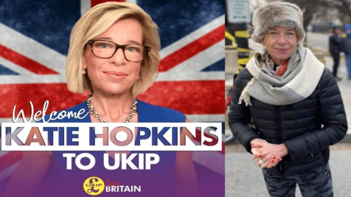 Katie UKIPpers – Is Katie Hopkins looking to become UKIP leader in 2021? “Gaunt” looking Katie Hopkins joins UKIP in time for its next (of many) leadership contests and is “spotted lurking” in Washington in spite of unsurprisingly being ‘NFI’d’ to Joe Biden’s inauguration.