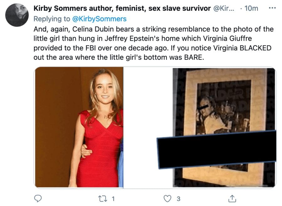 Plane Perverted – Name of 9-year-old on Jeffrey Epstein lap revealed – Previously unnamed 9-year-old child pictured on the lap of Jeffrey Epstein on his plane in ‘Daily Mail’ suggested to be daughter of billionaire Glenn Dubin.