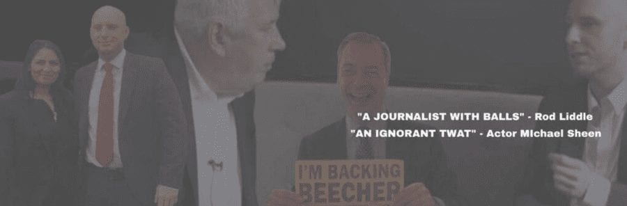 Beecher’s Muck – Far right Jay Beecher supports Ghislaine Maxwell – Ghislaine Maxwell’s latest supporter revealed to be Jay Beecher, a far right-wing political writer and ex-Ukipper with associations to the quite rightly banned-from-Facebook ‘Politicalite’