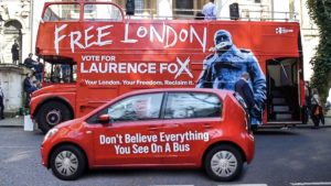 Bailey Bombs to 64/1 – Shaun Bailey Bombs to 64/1 in London mayoral election – Vote Max Fosh and Count Binface instead – As Old Harrovian wannabe Mayor of London Max Fosh photobombs his fellow Old Harrovian rival Laurence Fox, their clapped-out Conservative rival Shaun Bailey sinks to likely 3rd place at odds of 64/1.