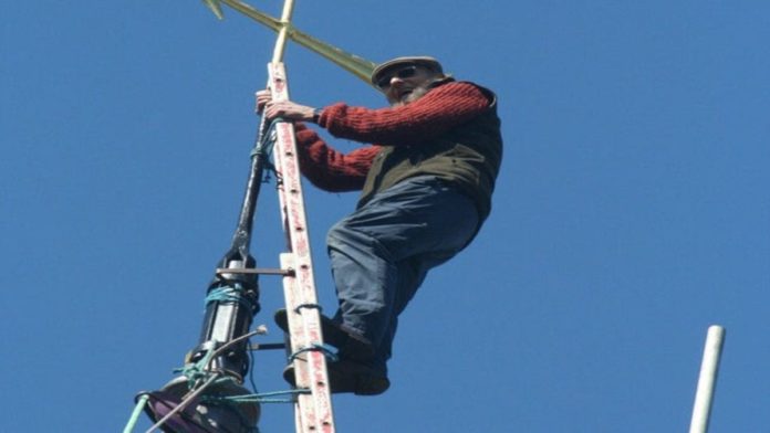 Hero of the Hour 2021 – 86-year-old steeplejack Peter Harknett – That 86-year-old steeplejack Peter Harknett has just completed his final job climbing St Giles Church in Horsted Keynes is remarkable.