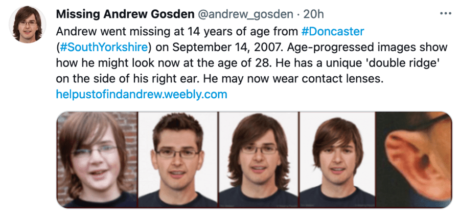 Andrew Gosden tweet