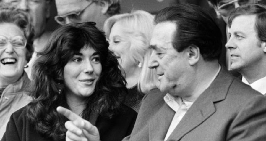 Ghislaine Maxwell with father Robert Maxwell